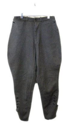 画像1: 1950's "BURLINGTON" Wip Cord Riding Trousers　Charcoal Grey　size w 31 inch (1)