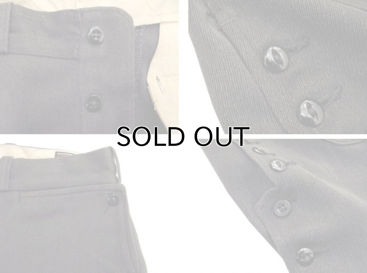 画像7: 1950's "BURLINGTON" Wip Cord Riding Trousers　Charcoal Grey　size w 31 inch (7)