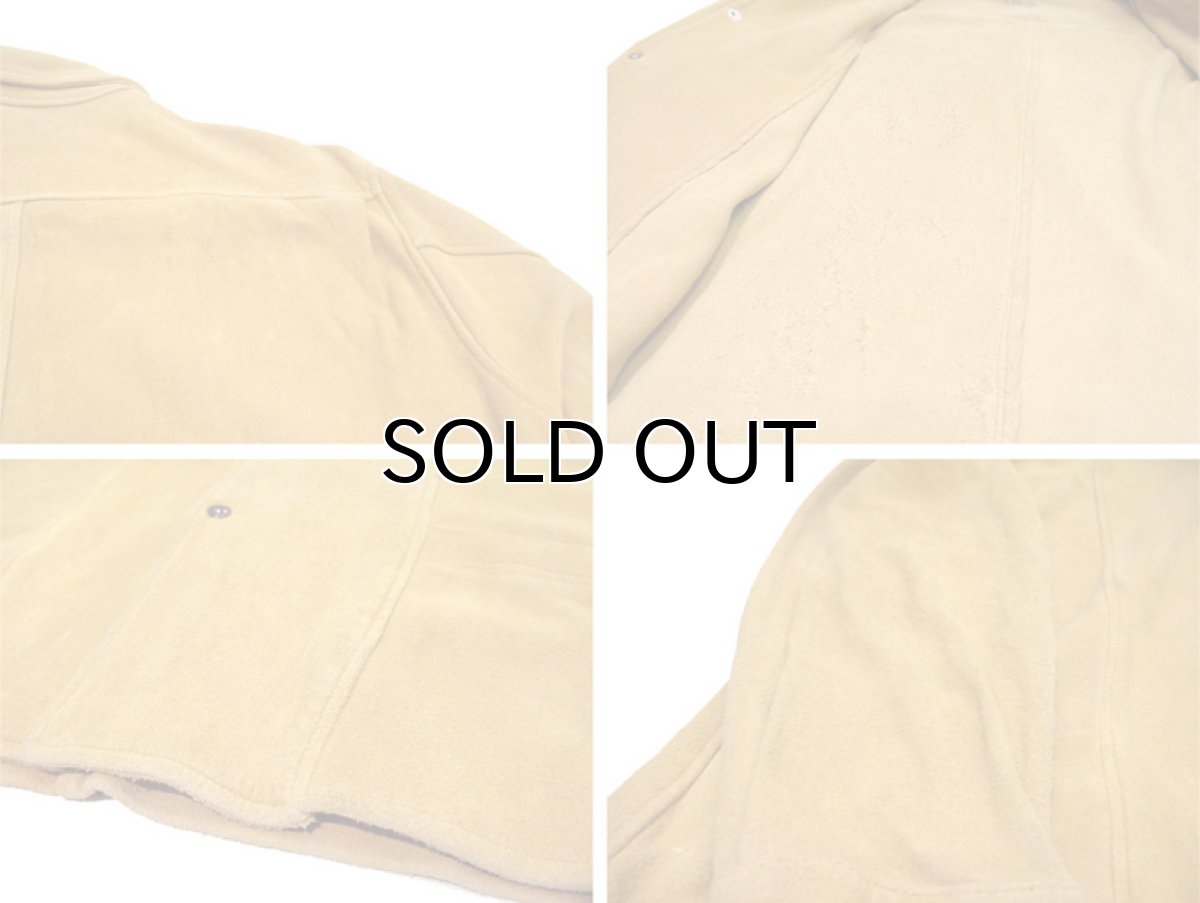 画像4: 1970's~ "Norm Thompson" Suede Leather Jacket　Yellow Beige　size L (表記 L) (4)