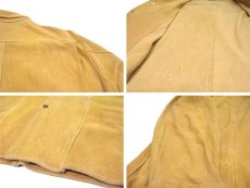 画像4: 1970's~ "Norm Thompson" Suede Leather Jacket　Yellow Beige　size L (表記 L) (4)
