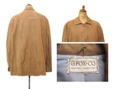 画像2: 1950's~ "G.FOX & Co." Suede Leather Jacket　BEIGE　size M (表記 不明) (2)