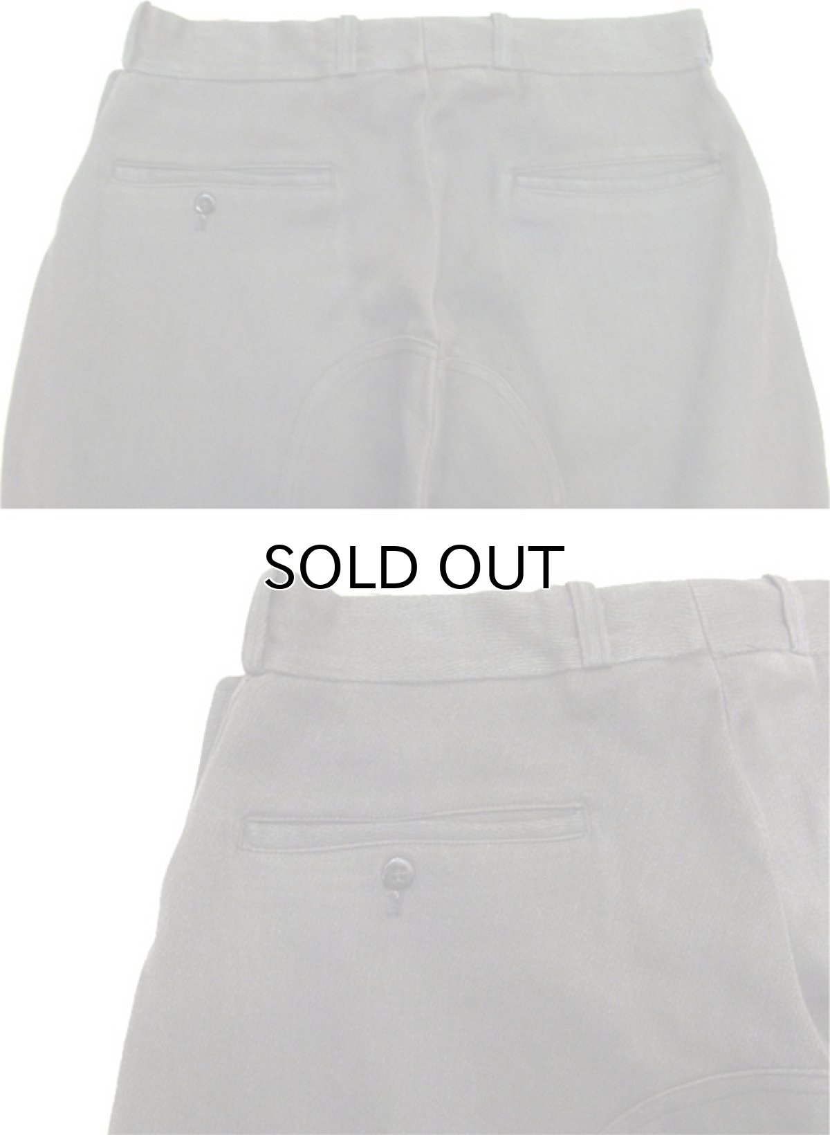 画像8: 1950's "BURLINGTON" Wip Cord Riding Trousers　Charcoal Grey　size w 31 inch (8)