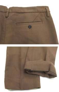画像5: MARC BY MARC JACOBS Cotton / Wool Tuck Trousers　Olive Beige　size w 34 inch (表記 32 x 34) (5)