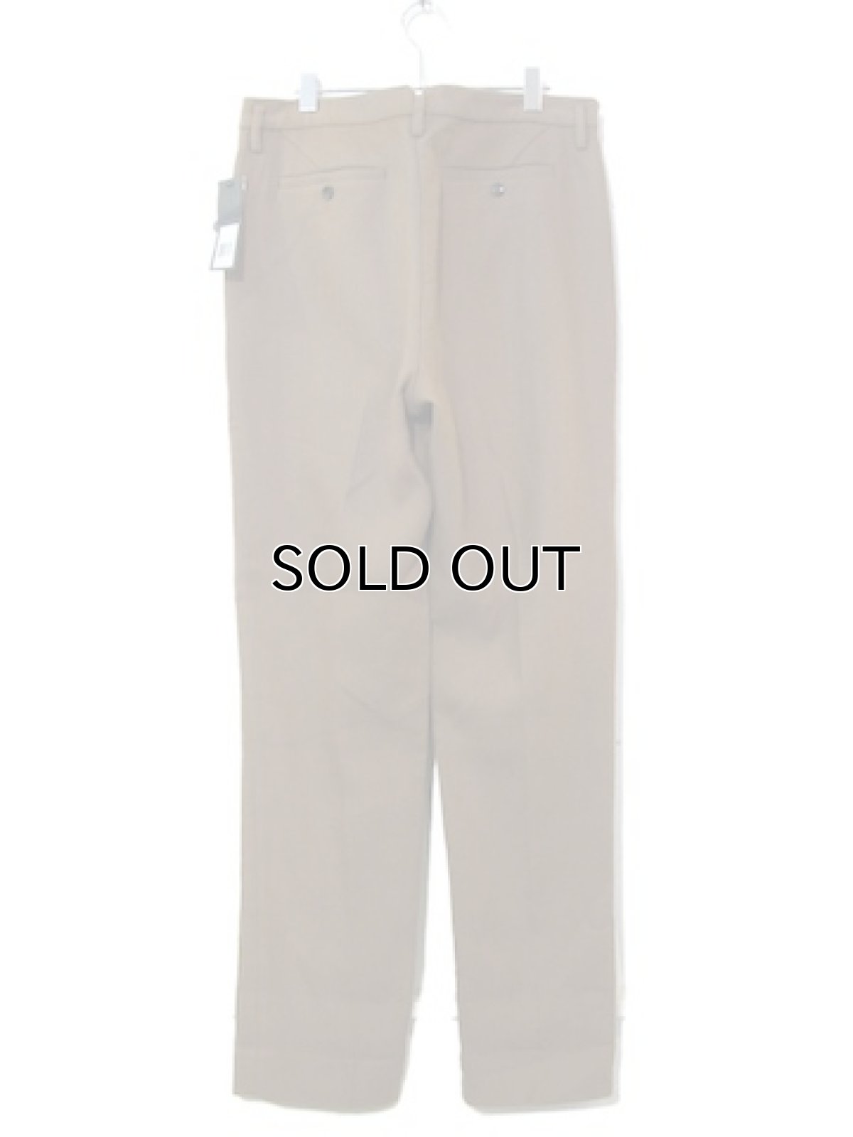 画像2: MARC BY MARC JACOBS Cotton / Wool Tuck Trousers　Olive Beige　size w 34 inch (表記 32 x 34) (2)