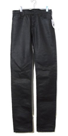 画像1: MARC BY MARC JACOBS Rubber Coating 5 Pocket Pants　BLACK　size w 31 inch (表記 30) (1)