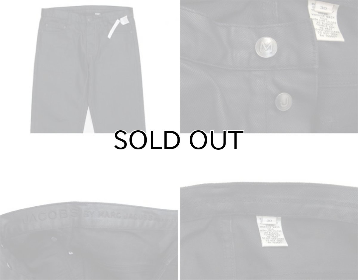 画像3: MARC BY MARC JACOBS Rubber Coating 5 Pocket Pants BLACK size w 31 inch (表記 30) (3)