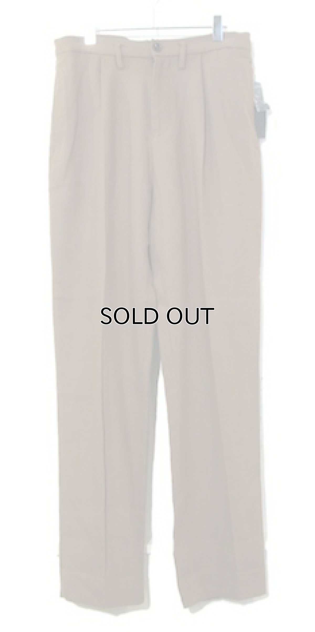 画像1: MARC BY MARC JACOBS Cotton / Wool Tuck Trousers　Olive Beige　size w 34 inch (表記 32 x 34) (1)