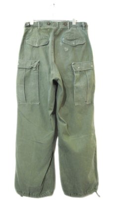 画像2: 1950's US Military "M-1951" Field Pants　OLIVE   size ~ w 32.5 inch (2)