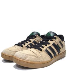 画像1: adidas "BUCKTOWN" Low-Cut Hemp Sneaker　Beige / Black　size 8 (26 cm) (1)