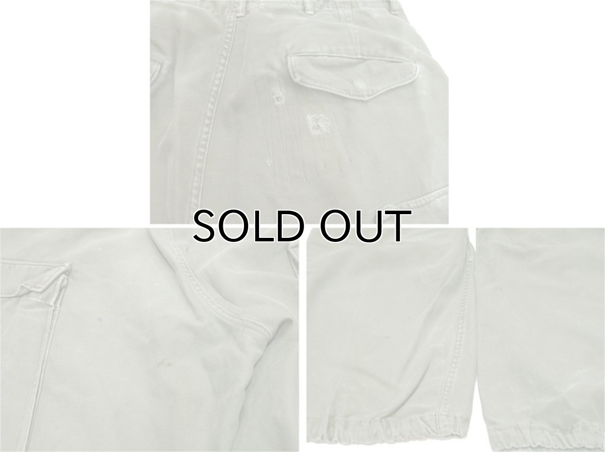 画像8: 1950's US Military "M-1951" Field Pants OLIVE   size ~ w 32.5 inch (8)