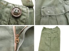 画像6: 1950's US Military "M-1951" Field Pants　OLIVE   size ~ w 32.5 inch (6)