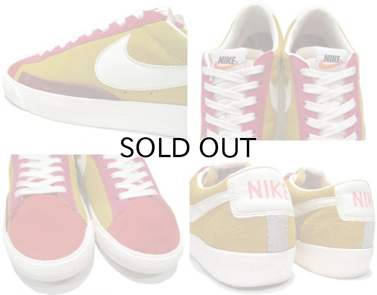 画像3: NIKE "BLAZER" Low-Cut Sneaker PINK / Mustard / White size 9.5 (27.5 cm) (3)