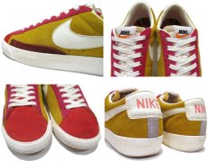 画像3: NIKE "BLAZER" Low-Cut Sneaker　PINK / Mustard / White　size 9.5 (27.5 cm) (3)