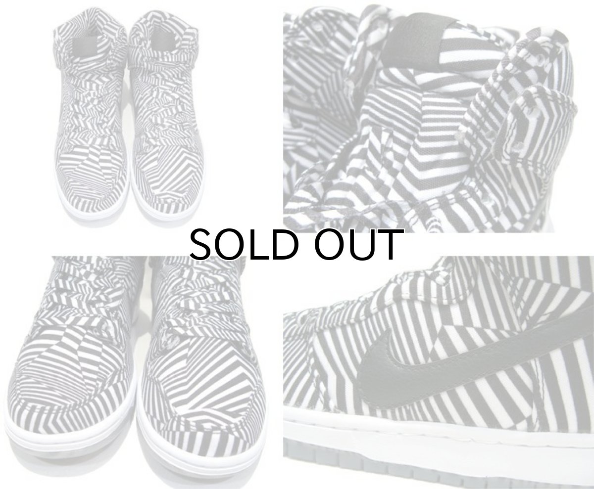 画像3: NIKE "DUNK Hi-Cut" Basketball Shoes　color : ZEBRA　size 9 (3)