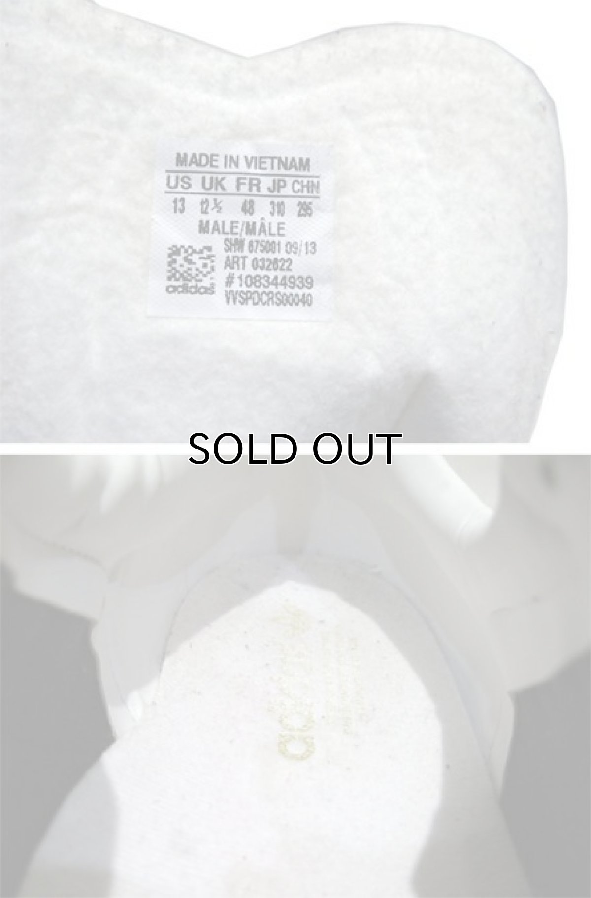 画像4: adidas "GAZELLE" Low-Cut Suede Sneaker Black / White size 13 (31 cm) (4)