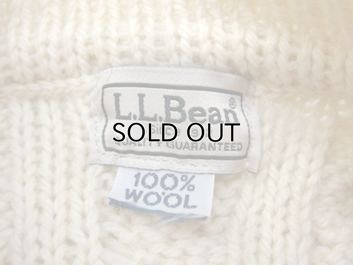 画像4: "L.L.Bean" Big Size Fisherman's Cardigan　NATURAL　size XL ~ 位 (表記 無し) (4)
