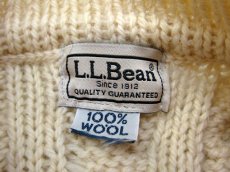 画像4: "L.L.Bean" Big Size Fisherman's Cardigan　NATURAL　size XL ~ 位 (表記 無し) (4)