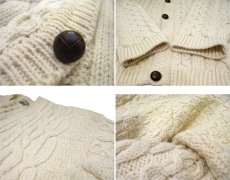 画像5: "L.L.Bean" Big Size Fisherman's Cardigan　NATURAL　size XL ~ 位 (表記 無し) (5)