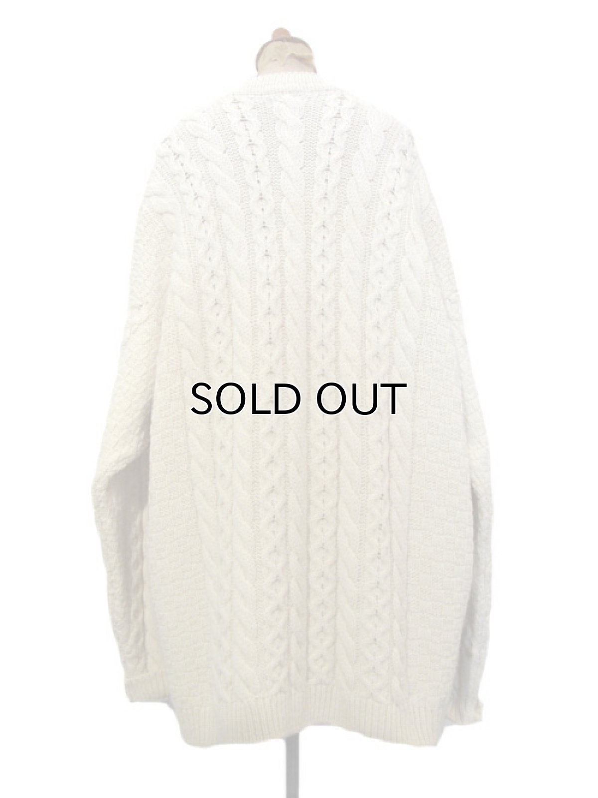 画像3: "L.L.Bean" Big Size Fisherman's Cardigan　NATURAL　size XL ~ 位 (表記 無し) (3)