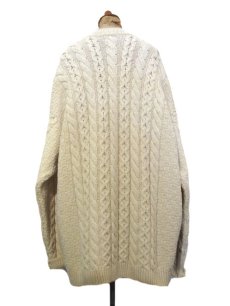 画像3: "L.L.Bean" Big Size Fisherman's Cardigan　NATURAL　size XL ~ 位 (表記 無し) (3)