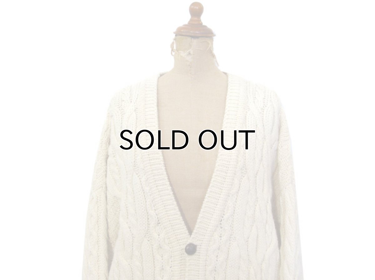 画像2: "L.L.Bean" Big Size Fisherman's Cardigan　NATURAL　size XL ~ 位 (表記 無し) (2)