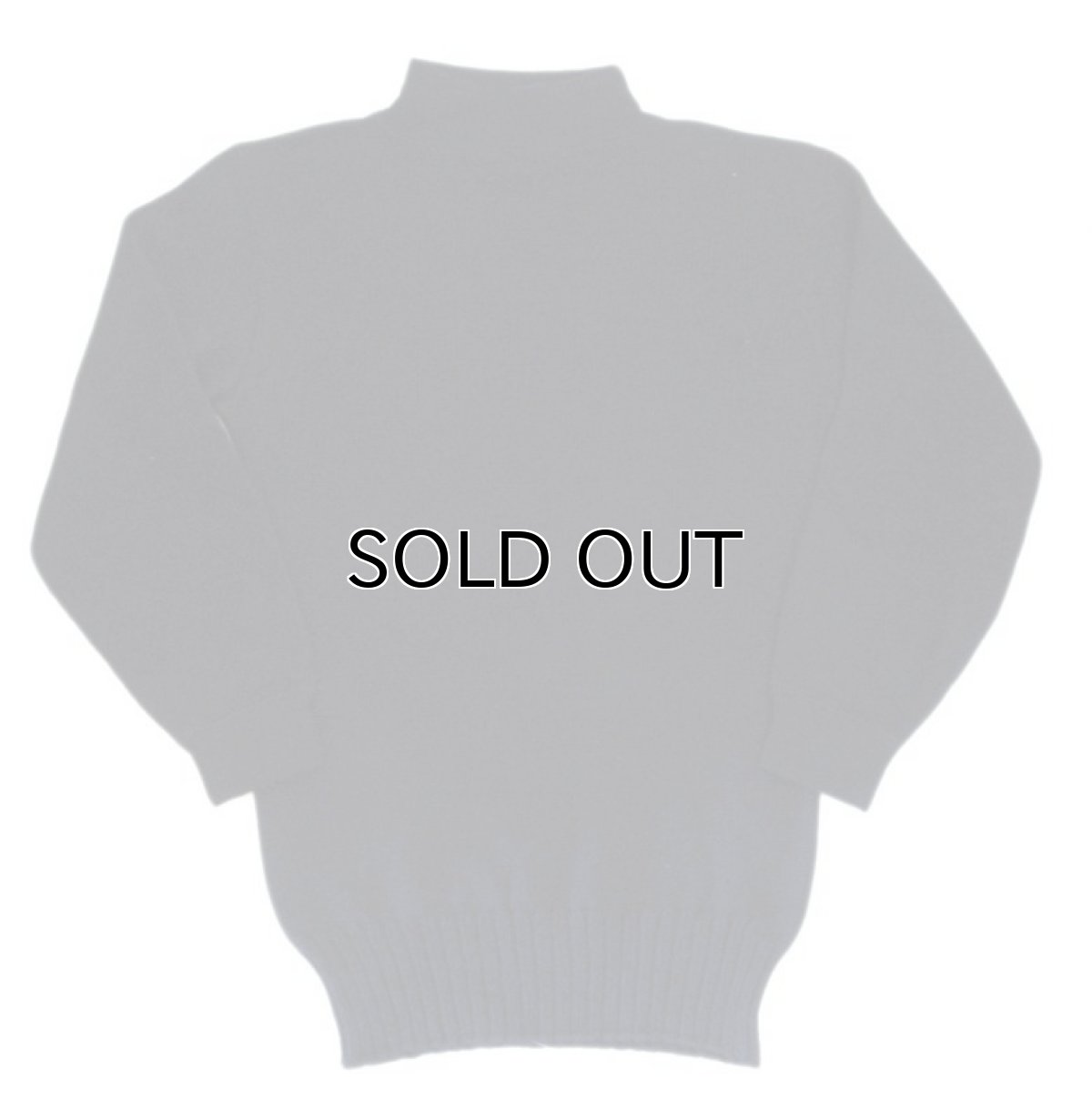 画像2: 1950's~ U.S.NAVY Mock Neck Wool Sweater NAVY size S (表記 36) (2)