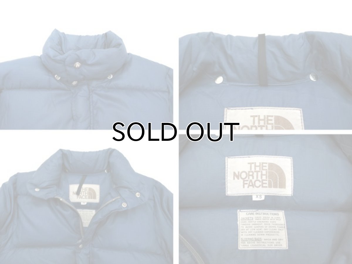 画像4: 1970-80's "THE NORTH FACE" Rip-Stop Nylon Down Jacket NAVY size XS (4)