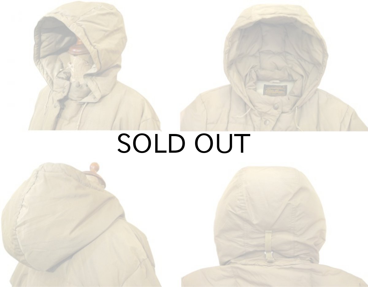 画像4: 1980's "EDDIE BAUER" Square Quilt Hooded Down Jacket　BEIGE　size M - L (表記 不明) (4)