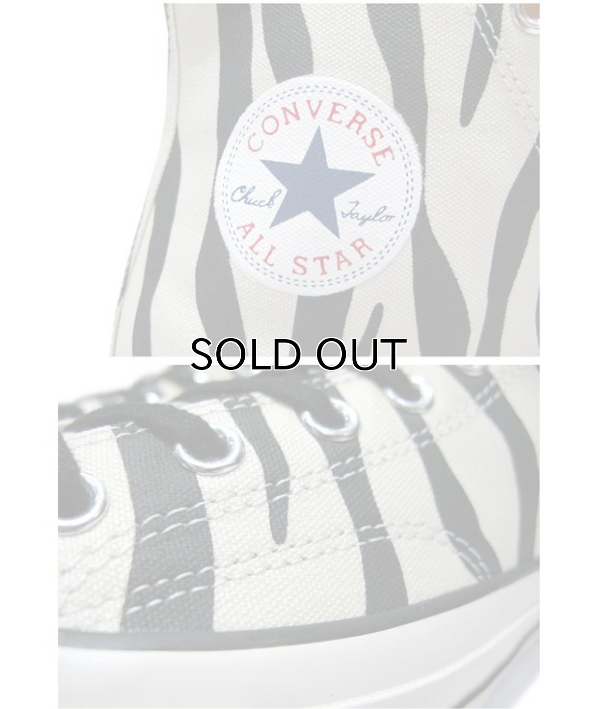画像4: NEW Converse "Chuck Tailor Premium" Hi-Cut Canvas Sneaker　Zebra　size 10 (28.5 cm) (4)