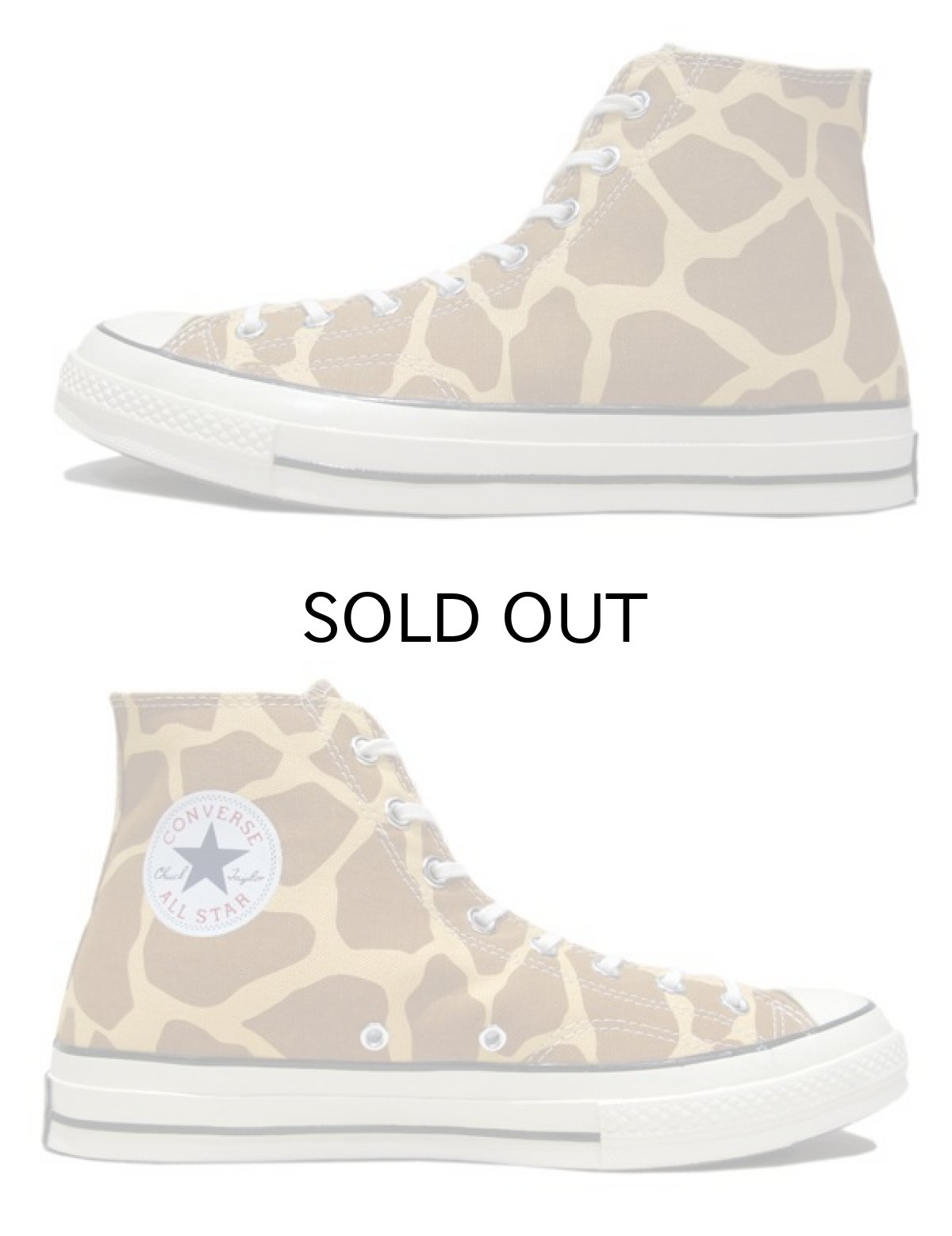 画像3: NEW Converse "Chuck Tailor Premium" Hi-Cut Canvas Sneaker　Giraffe　size 10 (3)