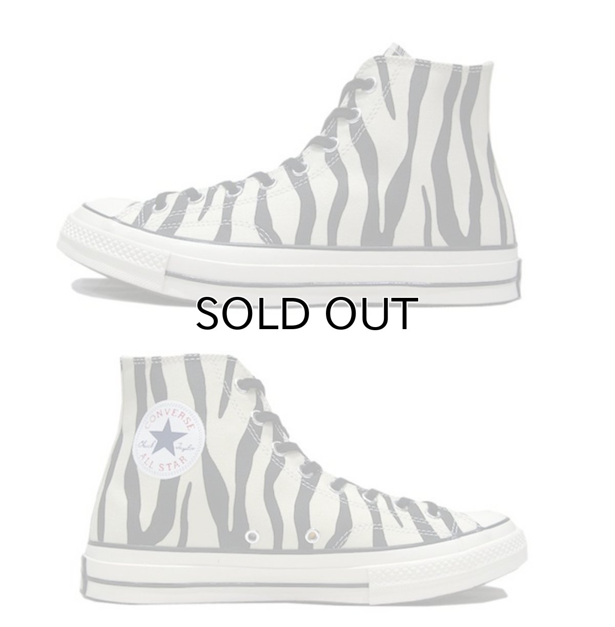画像2: NEW Converse "Chuck Tailor Premium" Hi-Cut Canvas Sneaker　Zebra　size 10 (28.5 cm) (2)