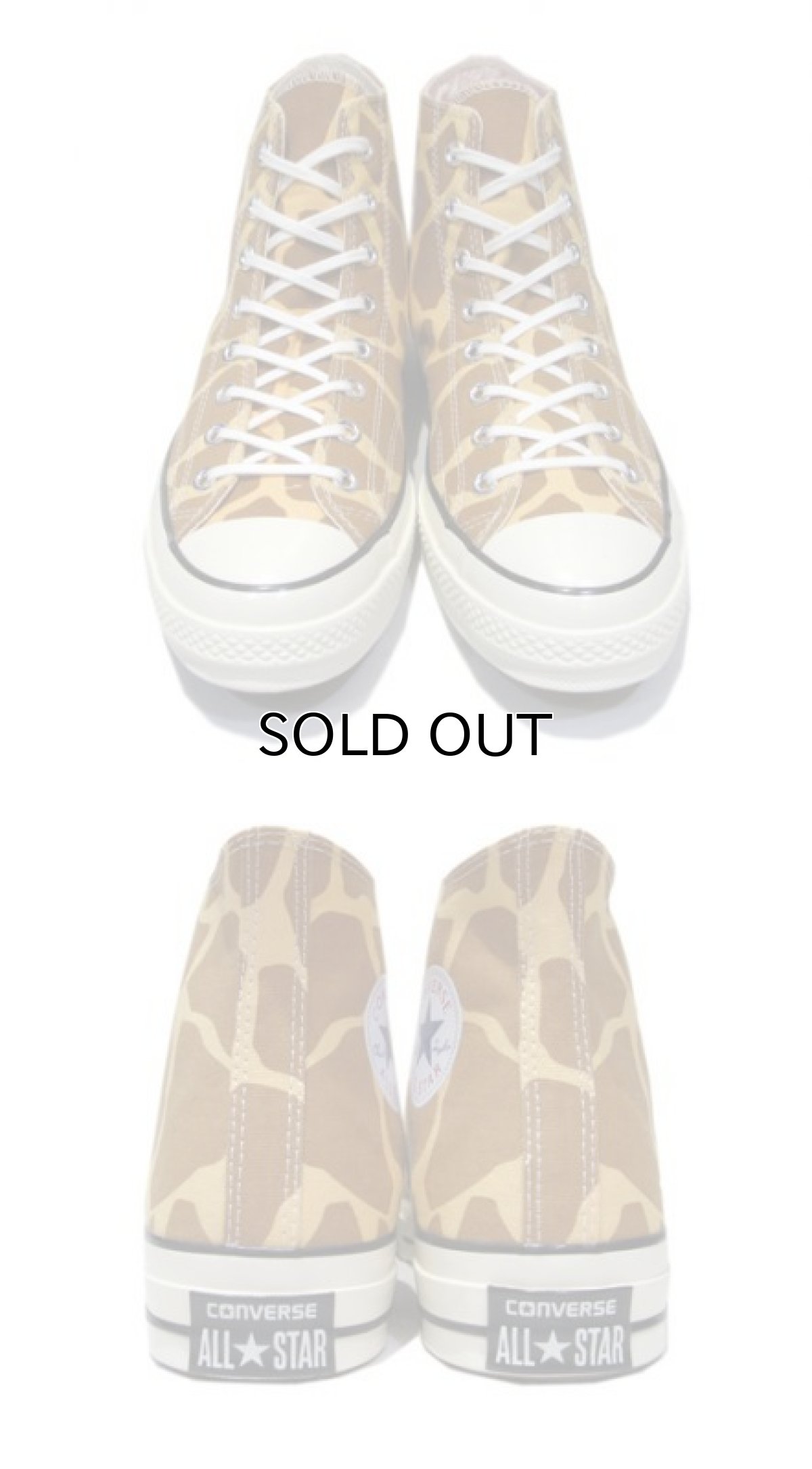 画像2: NEW Converse "Chuck Tailor Premium" Hi-Cut Canvas Sneaker　Giraffe　size 10 (2)