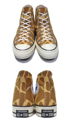 画像2: NEW Converse "Chuck Tailor Premium" Hi-Cut Canvas Sneaker　Giraffe　size 10 (2)