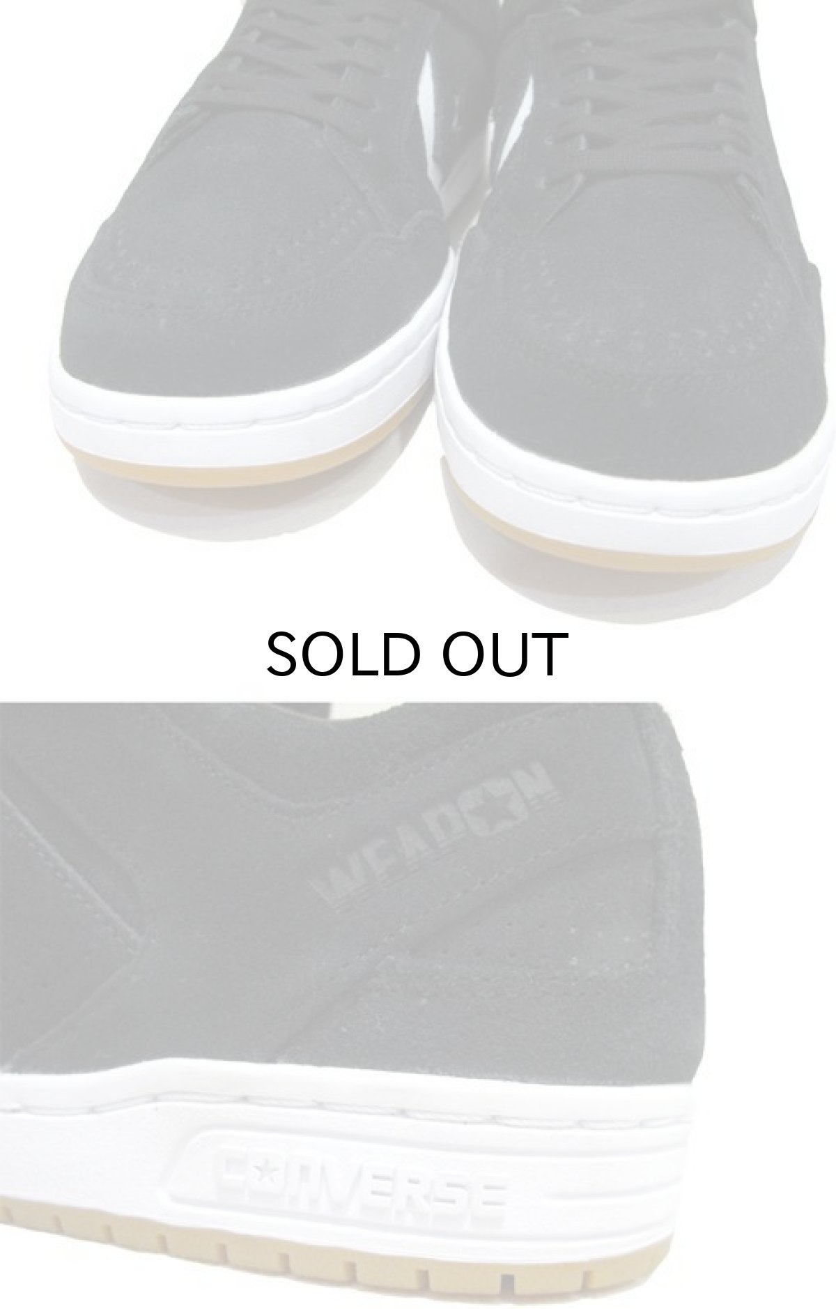 画像4: NEW CONVERSE "WEAPON" Suede Skate Shoes Black / White size 9 / 10 / 11 (4)