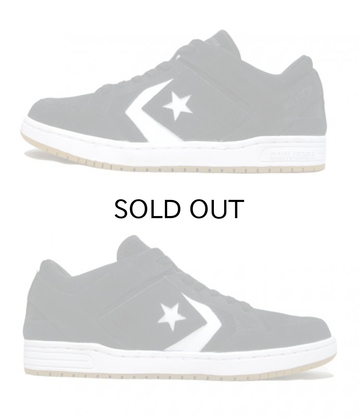 画像2: NEW CONVERSE "WEAPON" Suede Skate Shoes Black / White size 9 / 10 / 11 (2)