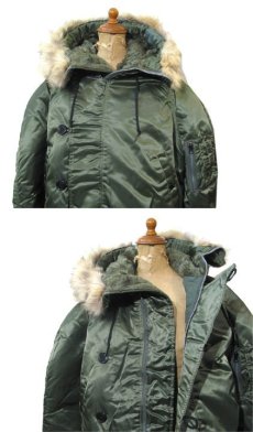 画像3: 1990's "CORINTH MFG CO." N-2B Flight Jacket Dead Stock　-made in USA-　OLIVE　size MEDIUM (3)