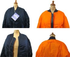 画像3: 1990's "ALPHA INDUSTRIES" MA-1 Flight Jacket Dead Stock　-made in USA-　NAVY　size Large (3)