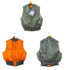 画像3: 1990's "ALPHA INDUSTRIES" FV-2 Flyers Vest Dead Stock　-made in USA-　OLIVE　size X-LARGE (3)