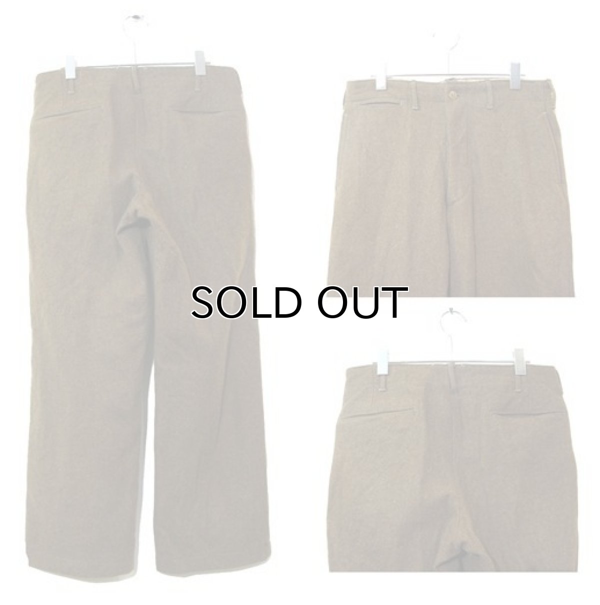 画像2: 1940's U.S.Military 5-Pocket Wool Trousers Olive Brown size w 31.5 inch (2)