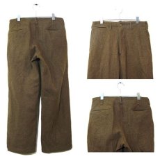 画像2: 1940's U.S.Military 5-Pocket Wool Trousers　Olive Brown　size w 31.5 inch (2)