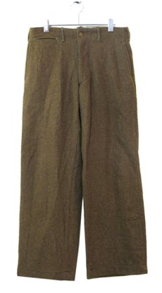 画像1: 1940's U.S.Military 5-Pocket Wool Trousers　Olive Brown　size w 31.5 inch (1)