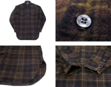 画像4: 1960'S PENDLETON L/S Wool Shirts　BLACK　size S - M (表記 S) (4)