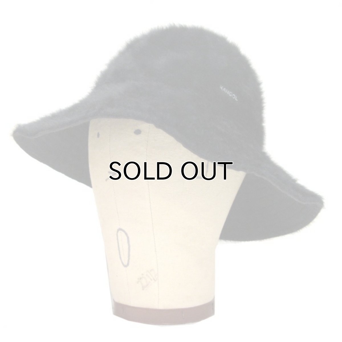 画像1: "KANGOL" Big Brim Fur Hat　BLACK (1)