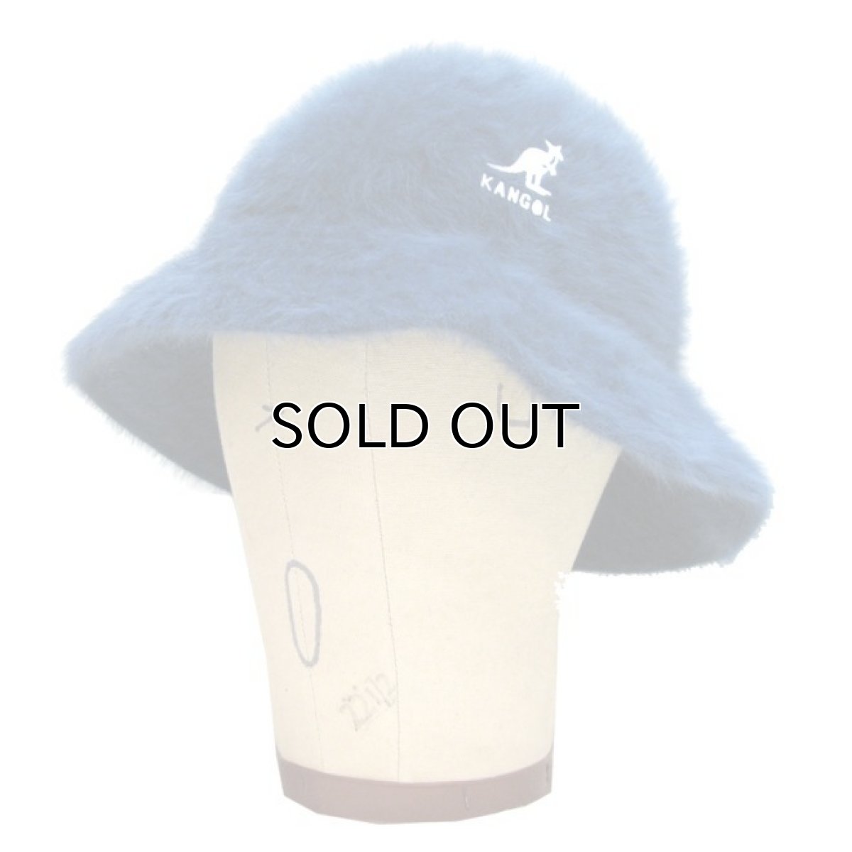 画像1: "KANGOL" Rabbit Hair Bucket Hat -made in GREAT BRITAIN-　BLUE (1)