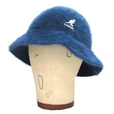 画像1: "KANGOL" Rabbit Hair Bucket Hat -made in GREAT BRITAIN-　BLUE (1)