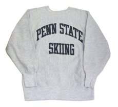 画像7: 1990's Champion Reverse Weave Sweat Shirts "PENN STATE SKIING" -made in USA-　Grey　size M - L (表記 L) (7)