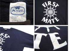 画像5: 1980's Anvil "FIRST MATE" Crew Neck Sweat Shirts -made in USA-　NAVY　size M - L (表記 L) (5)