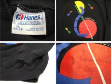 画像4: 1980's Hanes "RAVINIA" Crew Neck Sweat Shirts -made in USA-　BLACK　size L (表記 XL 46-48) (4)