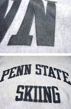 画像4: 1990's Champion Reverse Weave Sweat Shirts "PENN STATE SKIING" -made in USA-　Grey　size M - L (表記 L) (4)