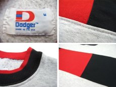 画像4: 1990's "Dodger" Crew Neck Design Sweat Shirts -made in USA-　Grey / Red / Black　size M (表記 M) (4)